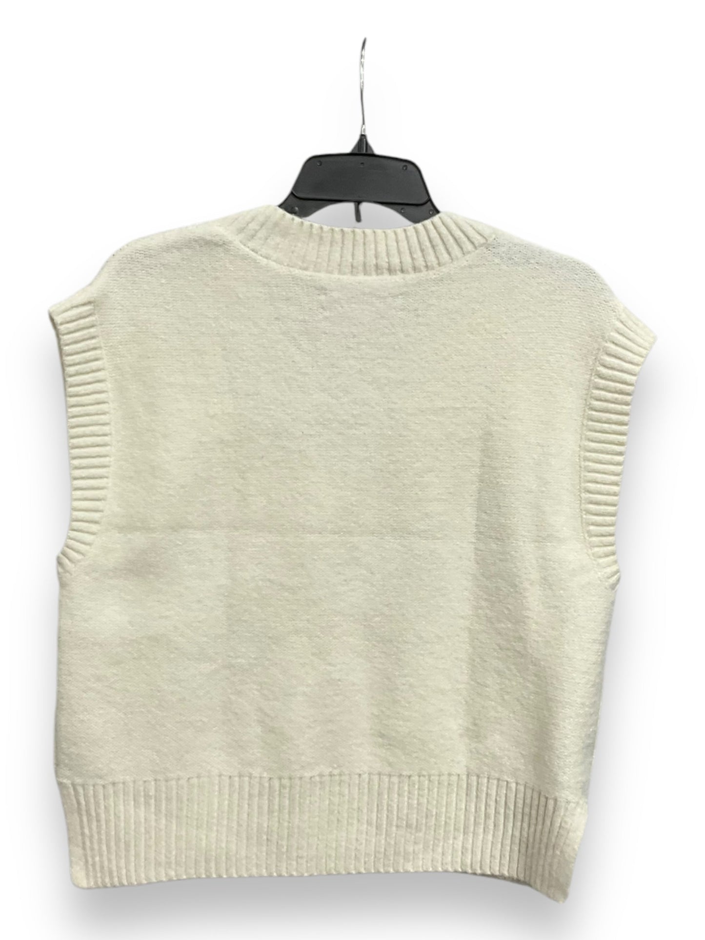 Vest Sweater By Loft In Cream, Size: S