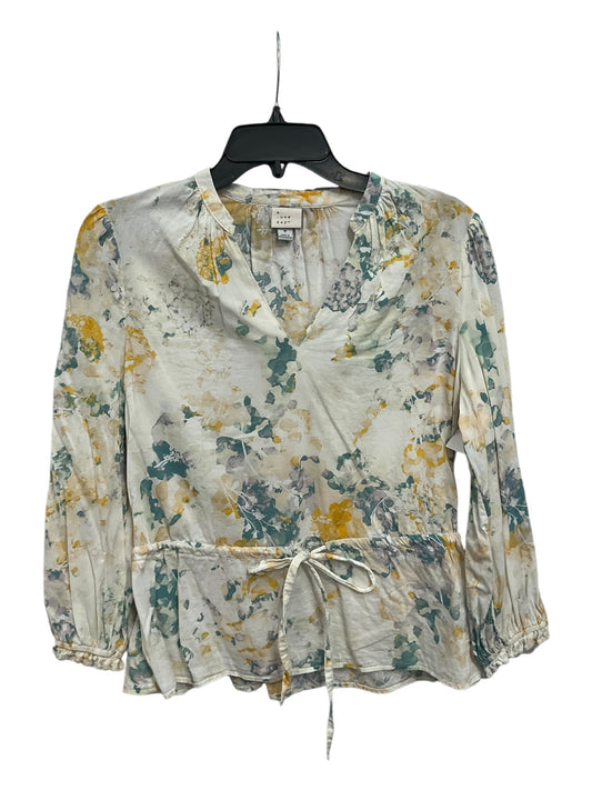 Top Long Sleeve By A New Day In Floral Print, Size: M