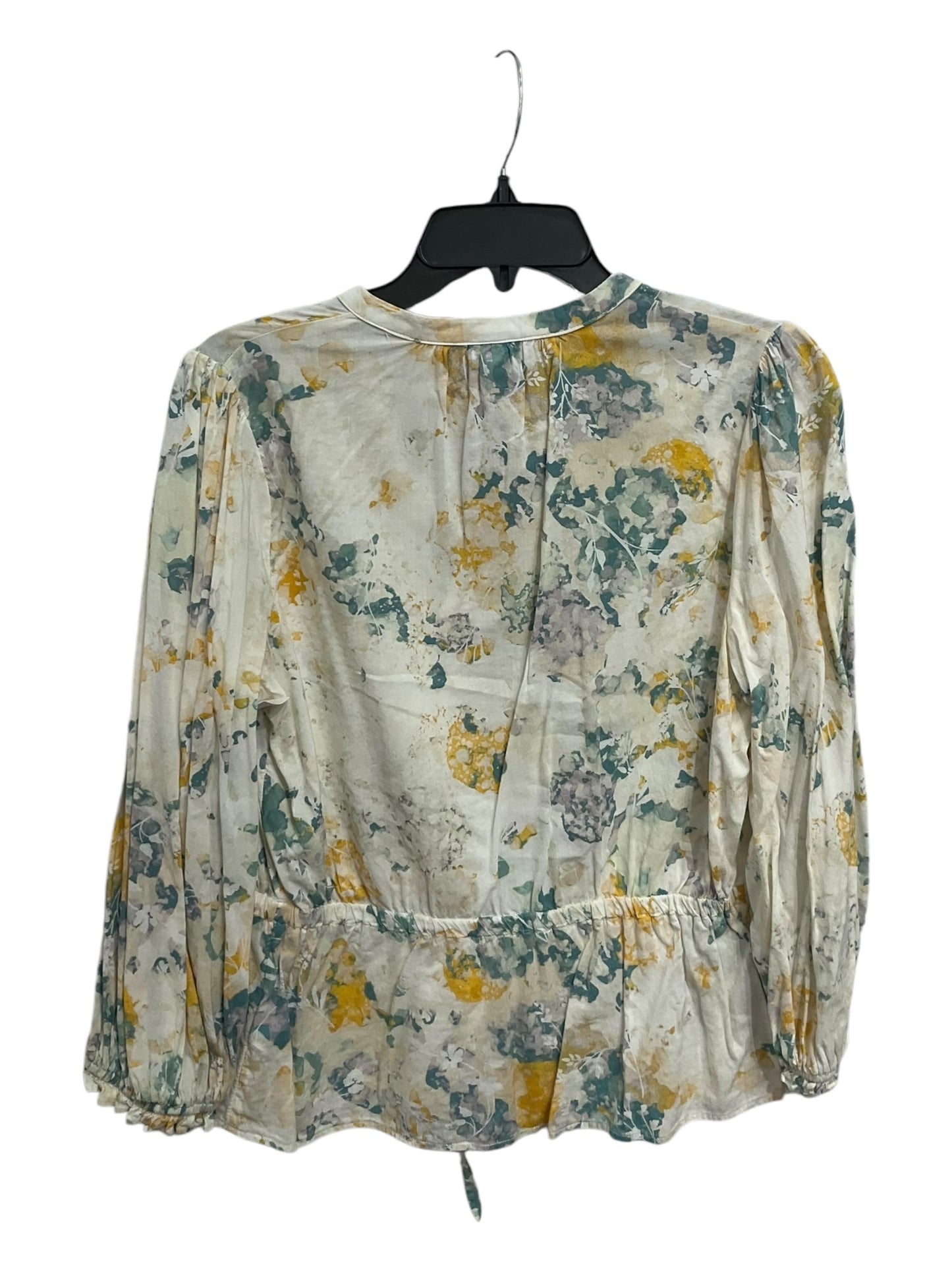 Top Long Sleeve By A New Day In Floral Print, Size: M