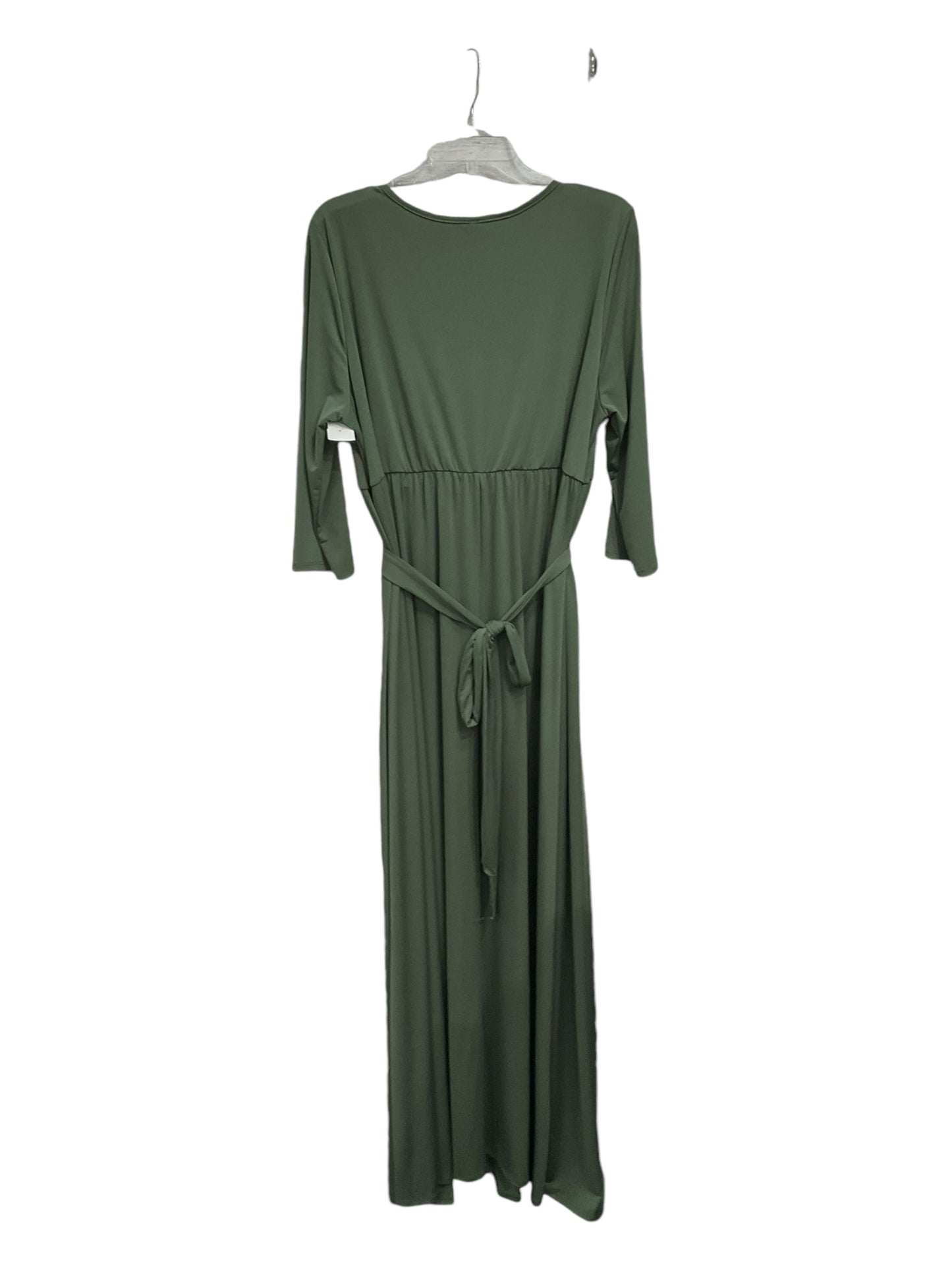 Dress Casual Maxi By Pink Blush In Green, Size: 3x