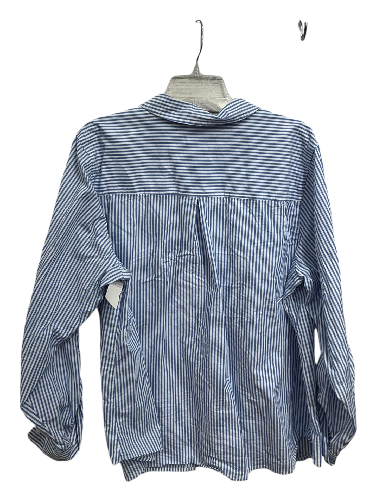 Top Long Sleeve By Croft And Barrow In Striped Pattern, Size: 2x