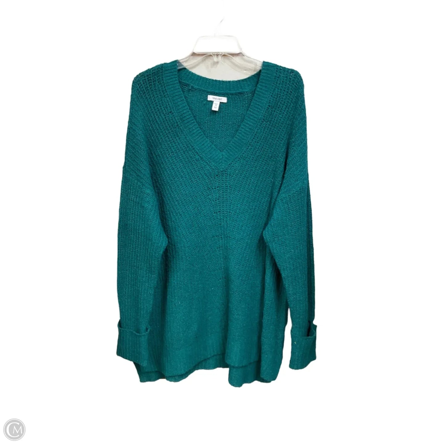 Sweater By Nine West Apparel In Green, Size: 2x