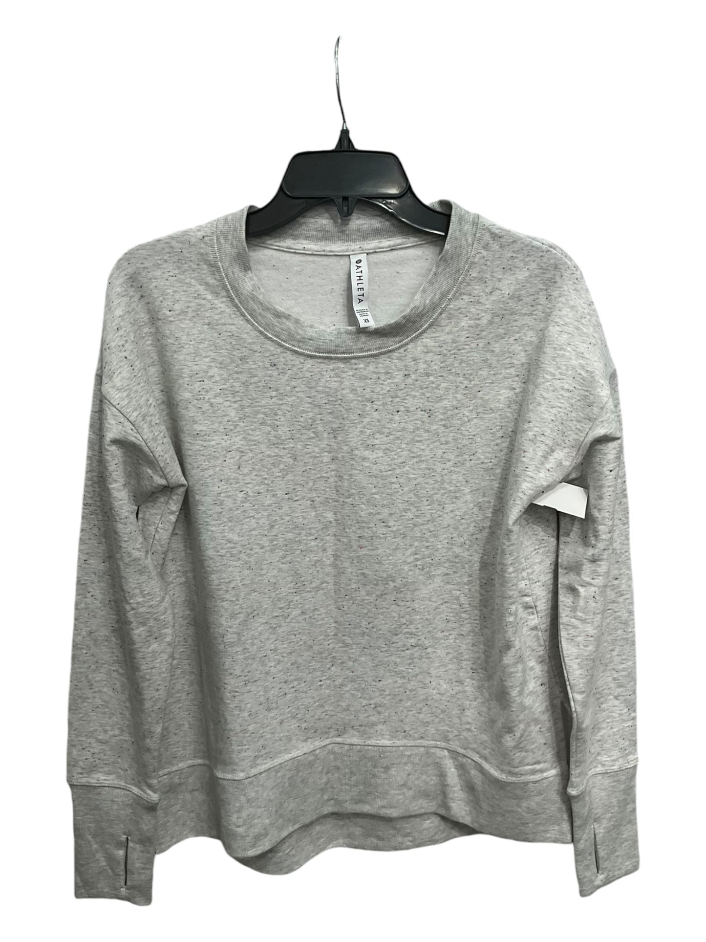 Athletic Sweatshirt Crewneck By Athleta In Grey, Size: Xs