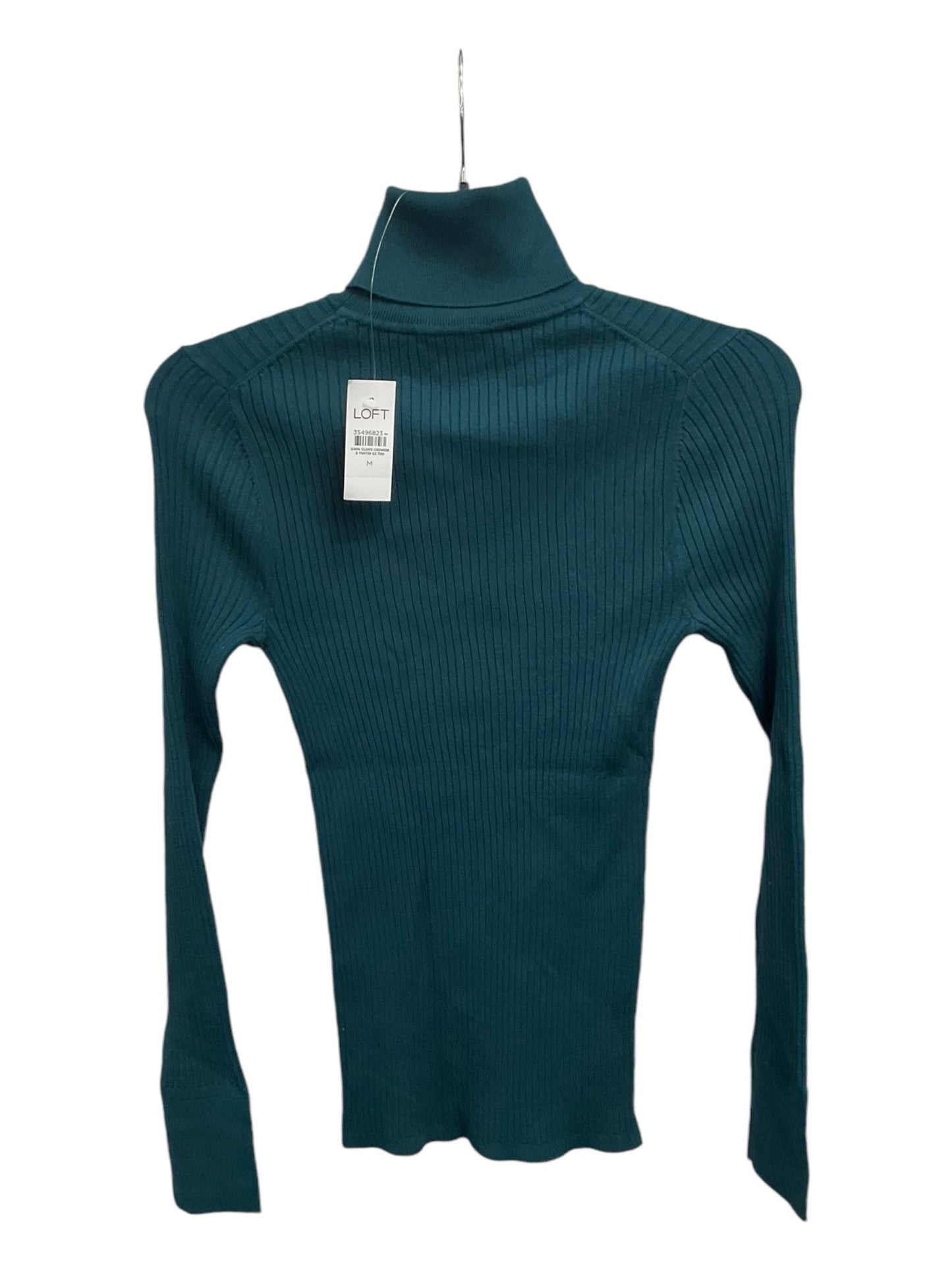 Top Long Sleeve By Loft In Green, Size: M