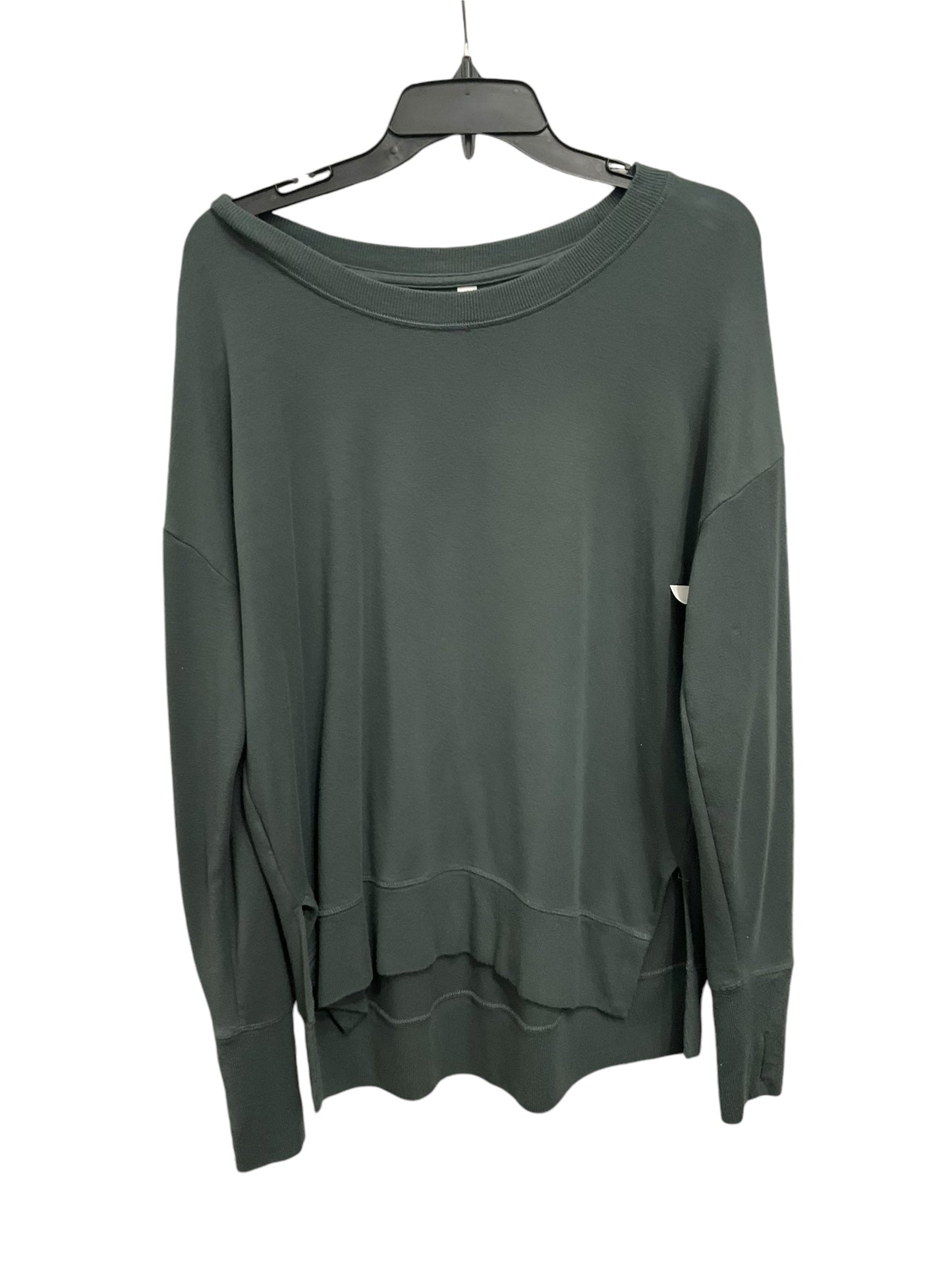 Athletic Top Long Sleeve Crewneck By Athleta In Green, Size: M