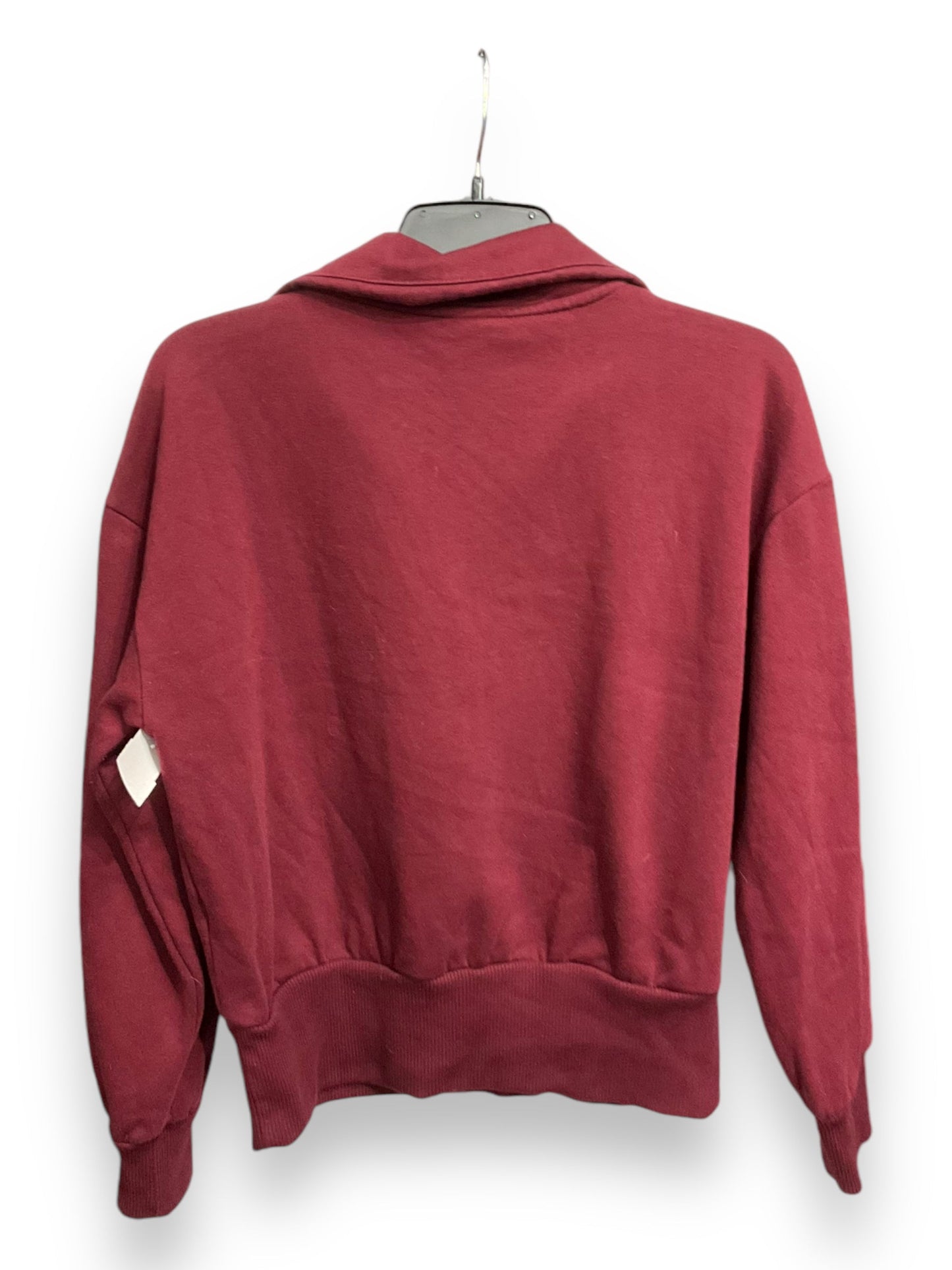 Sweatshirt Collar By A New Day In Maroon, Size: S