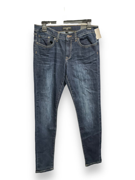 Jeans Skinny By Banana Republic In Blue Denim, Size: 6p