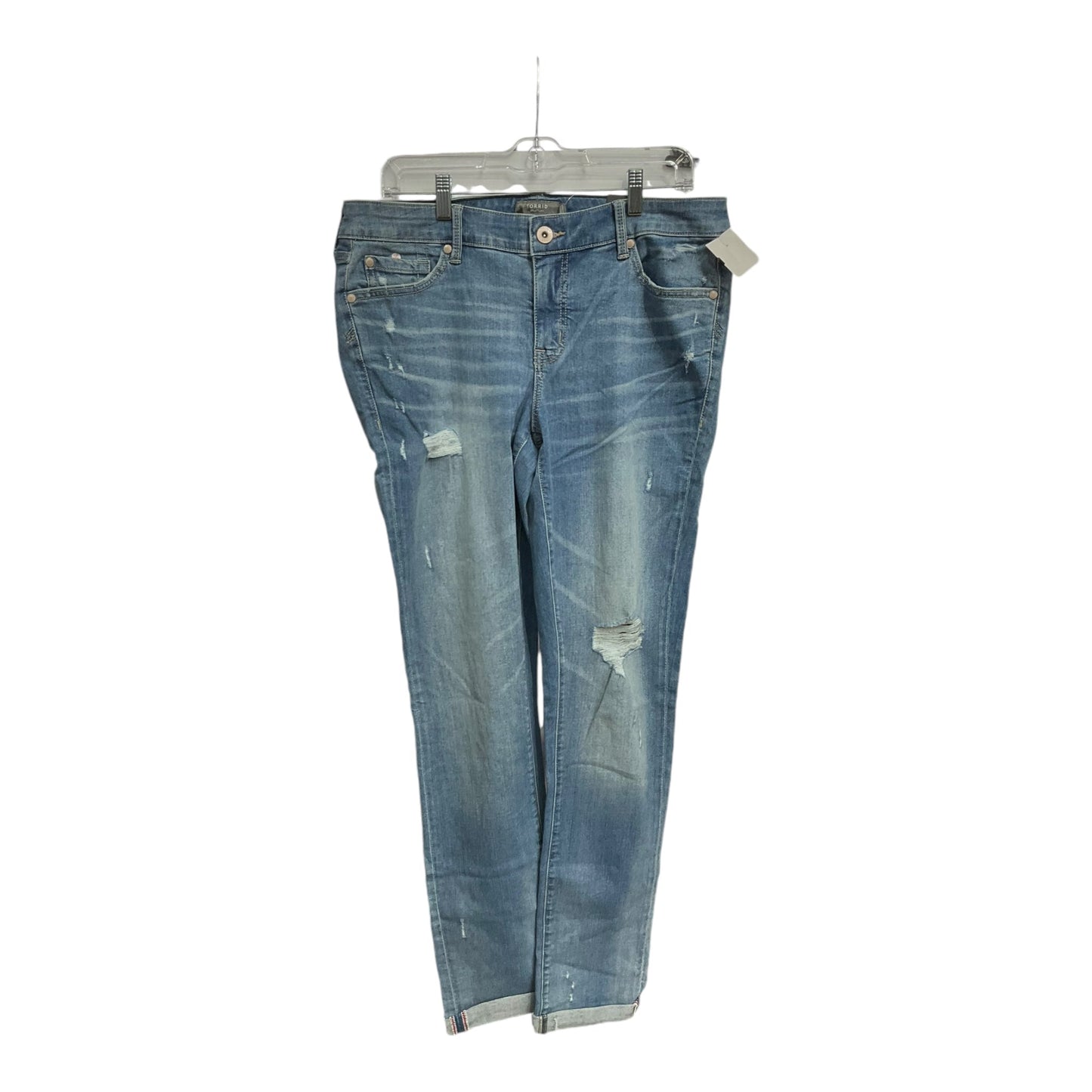 Jeans Skinny By Torrid In Blue Denim, Size: 12