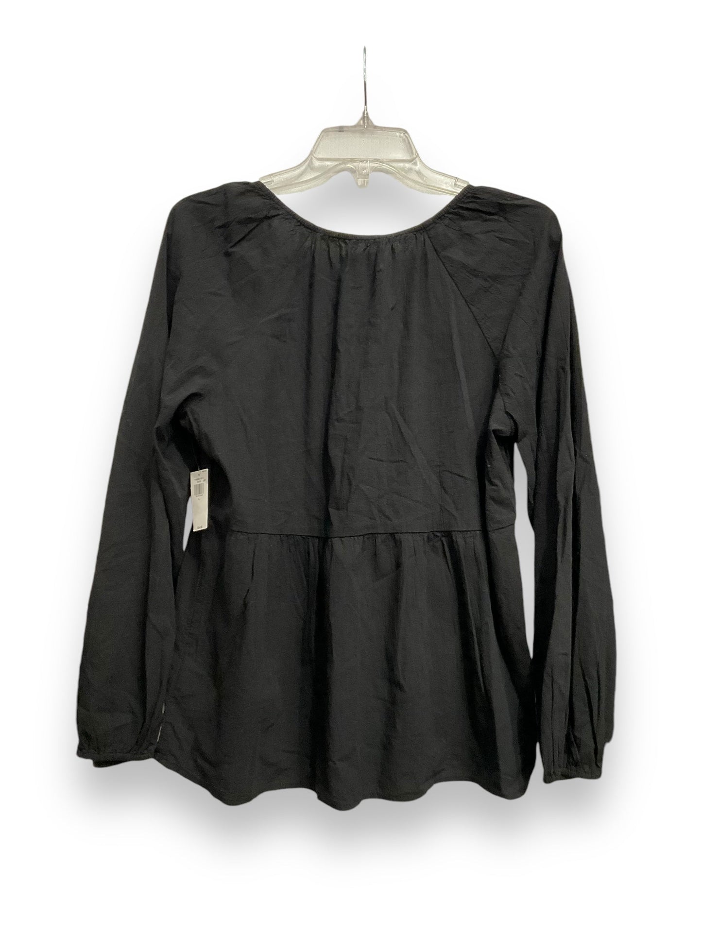 Top Long Sleeve By Old Navy In Black, Size: L