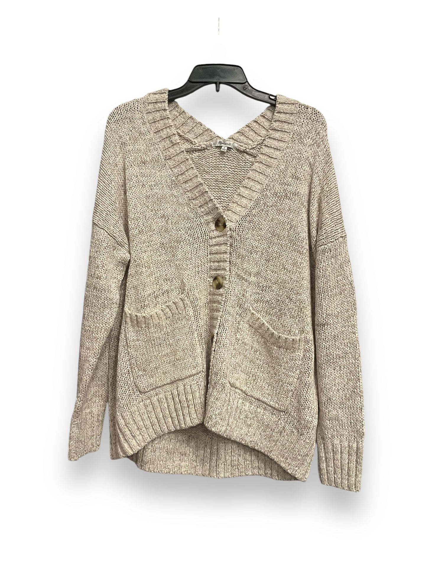 Sweater Cardigan By Madewell In Tan, Size: M