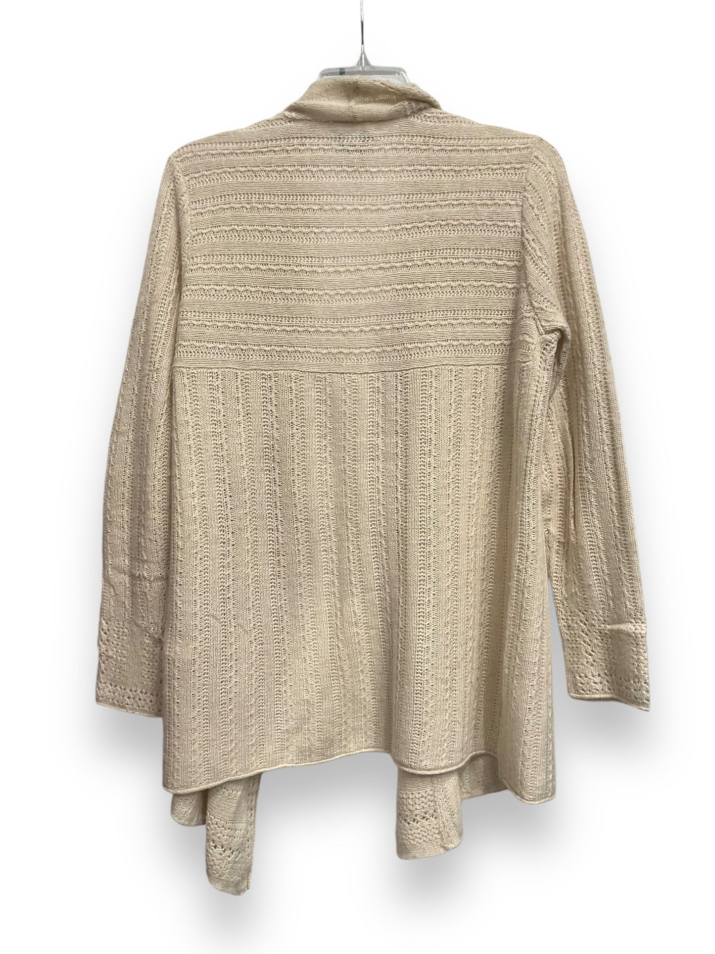 Cardigan By Lucky Brand In Tan, Size: M