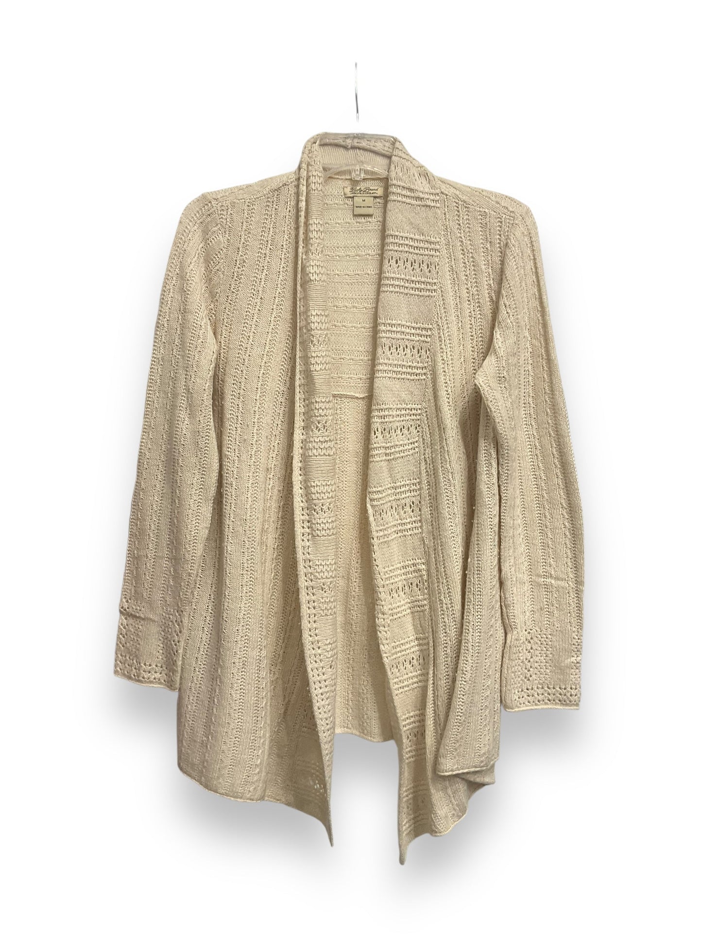 Cardigan By Lucky Brand In Tan, Size: M