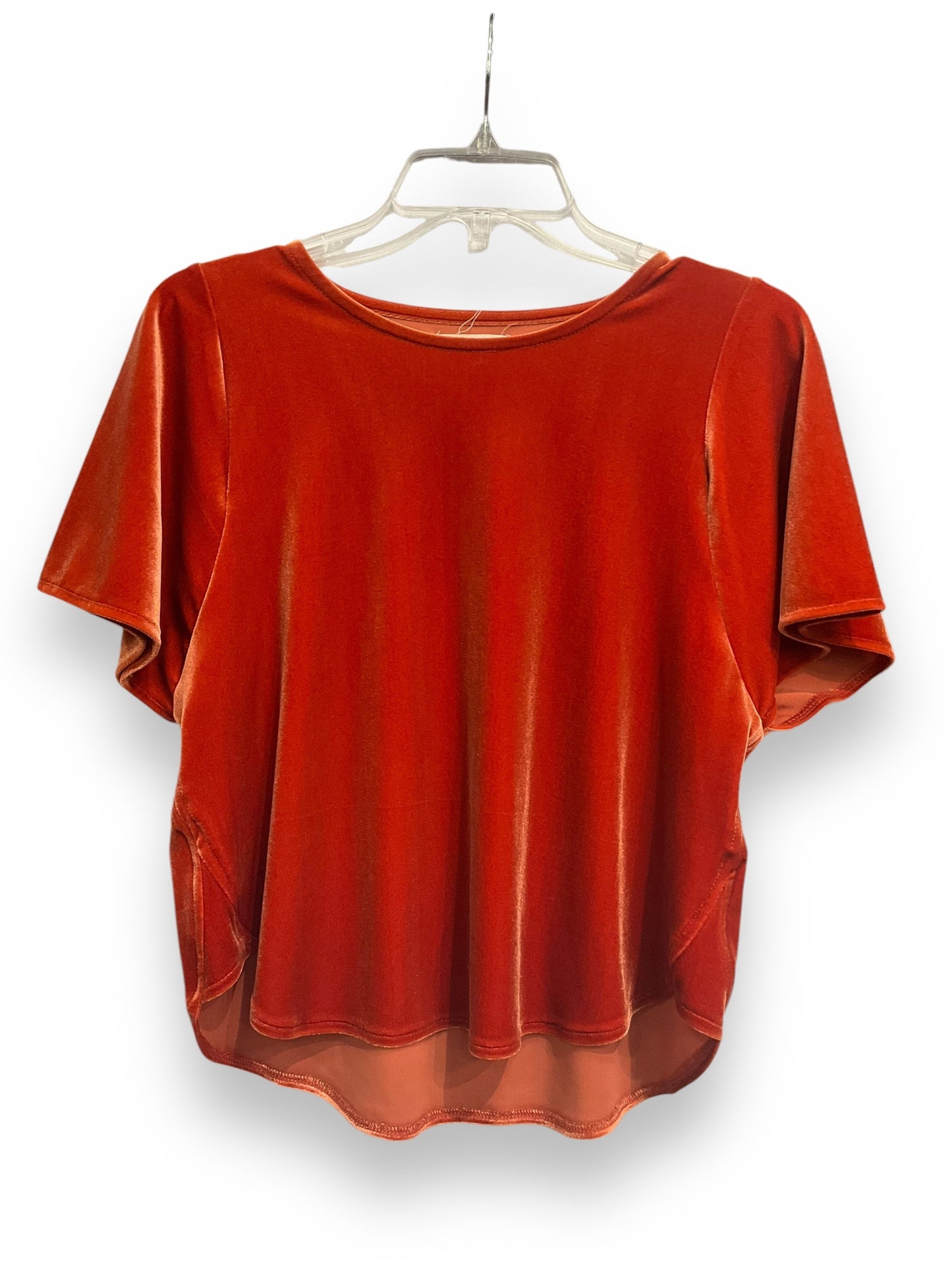 Top Short Sleeve By Madewell In Orange, Size: Xs