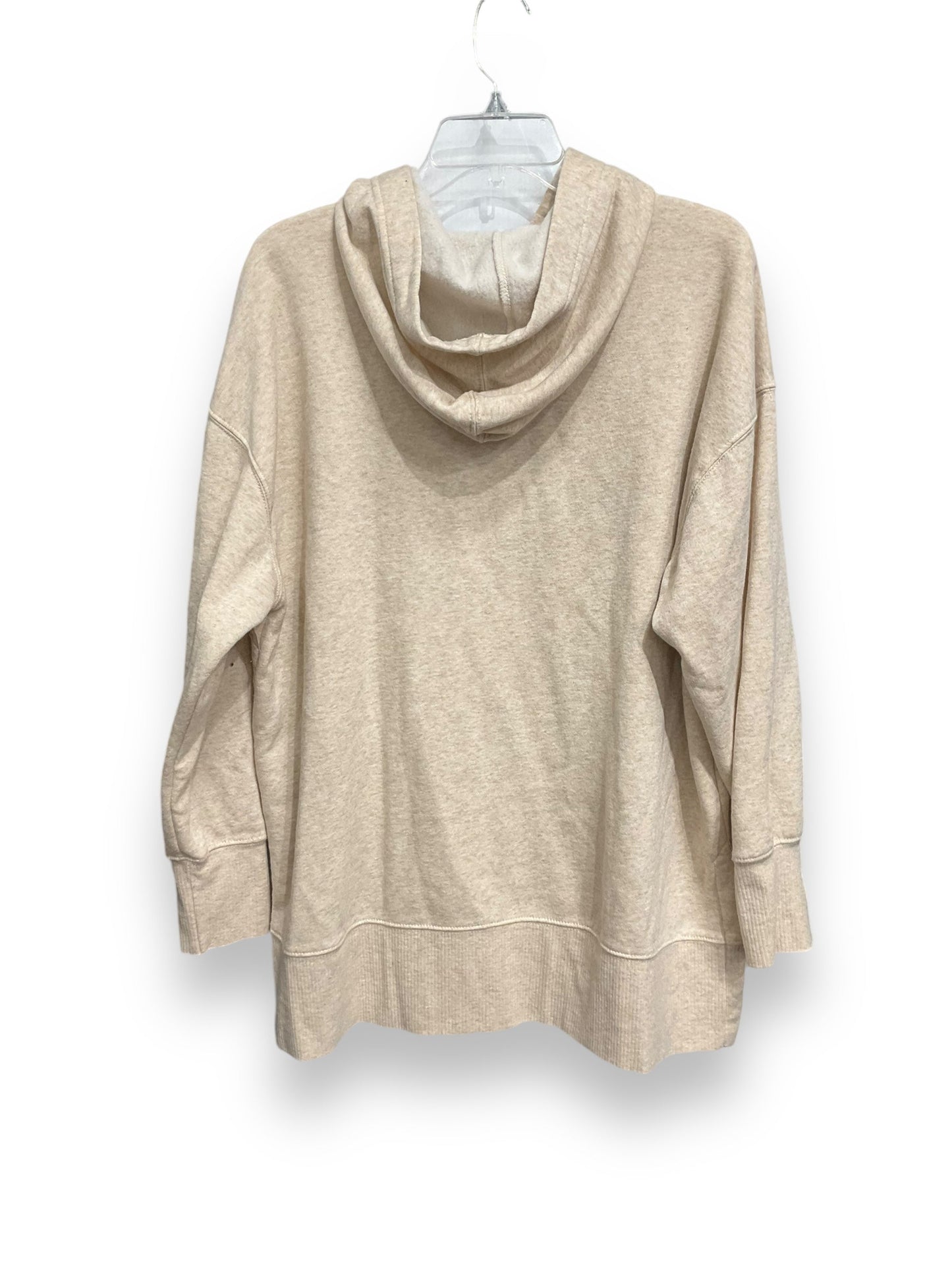 Sweatshirt Hoodie By Maurices In Cream, Size: Xxl