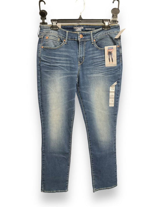 Jeans Straight By Levis In Blue Denim, Size: 12