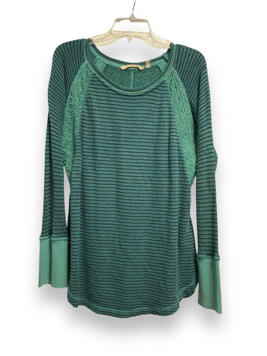 Top Long Sleeve By Soft Surroundings In Teal, Size: L