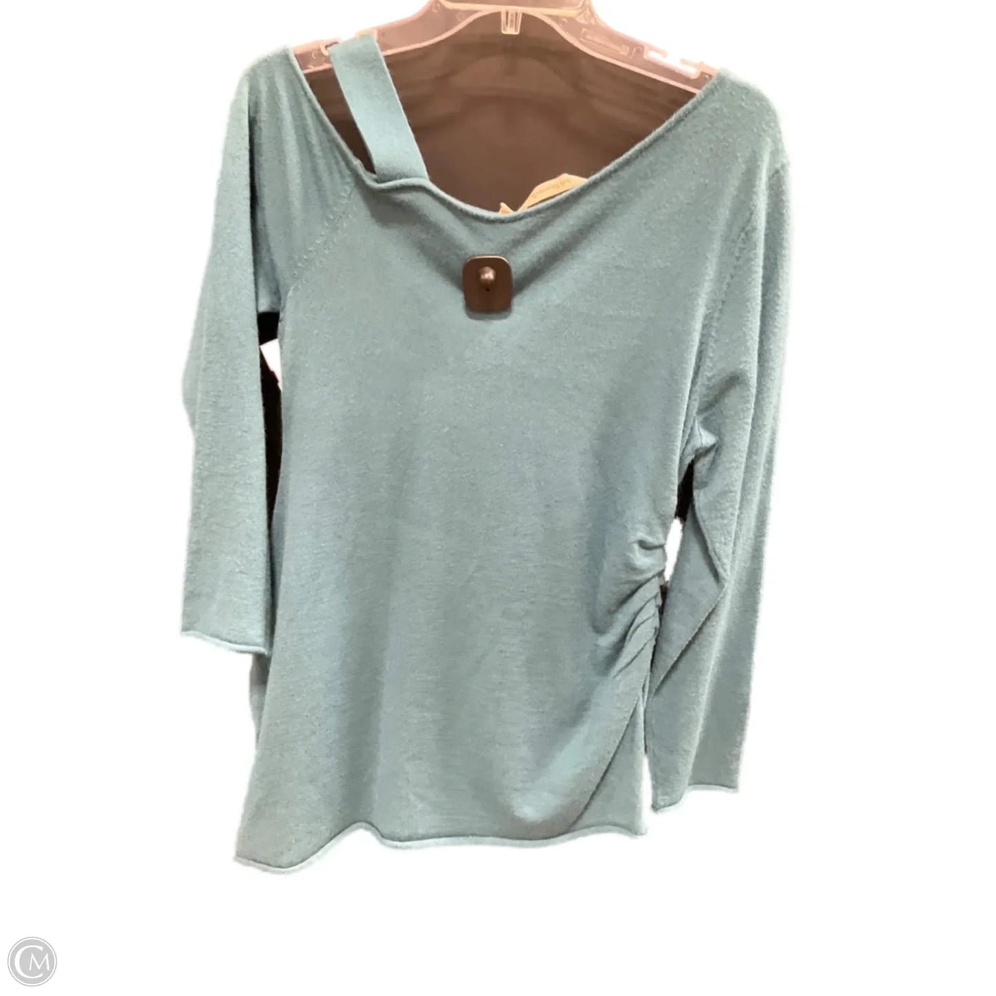 Top Long Sleeve By Soft Surroundings In Teal, Size: Lp