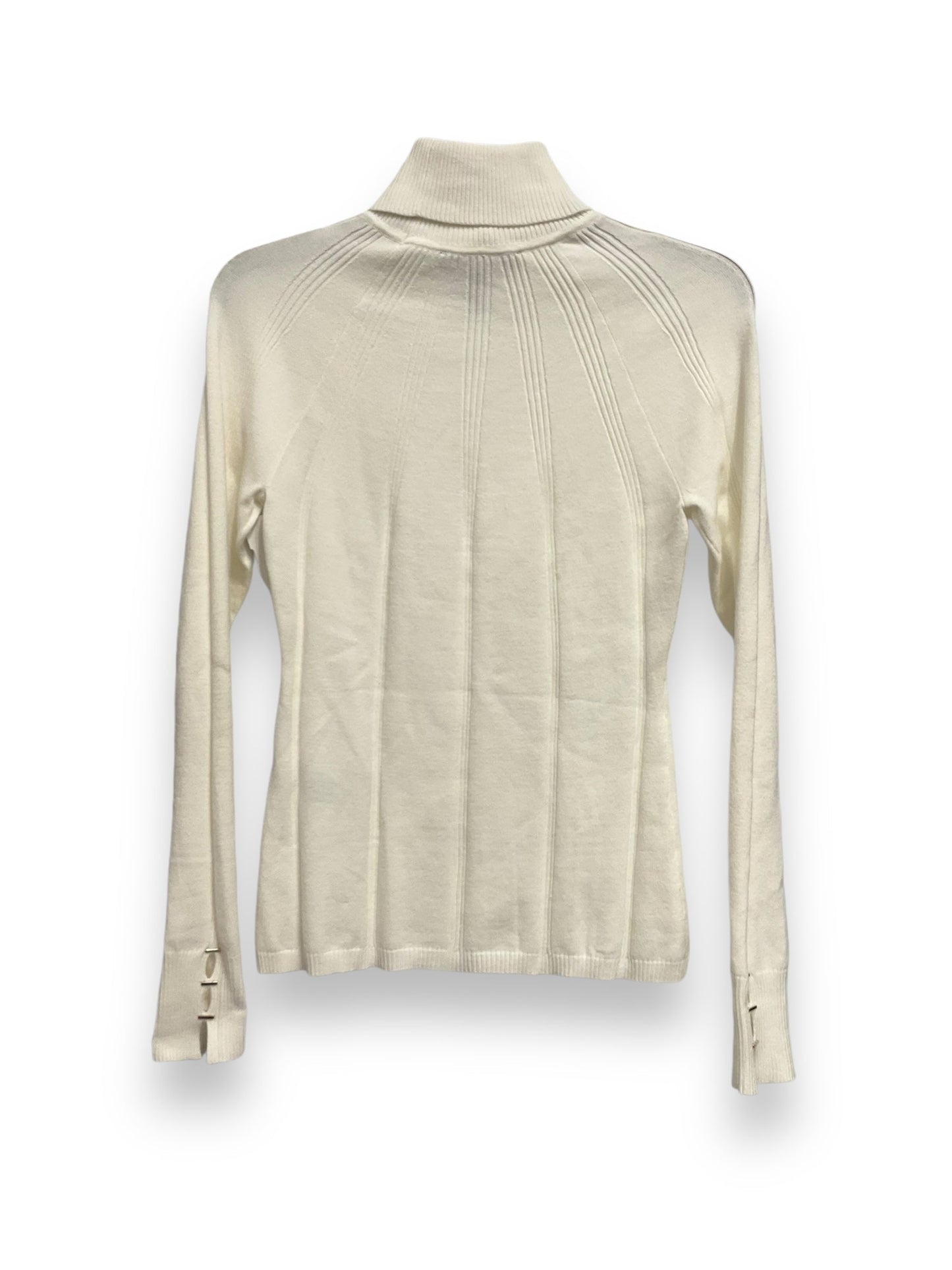 Top Long Sleeve By White House Black Market In Cream, Size: S