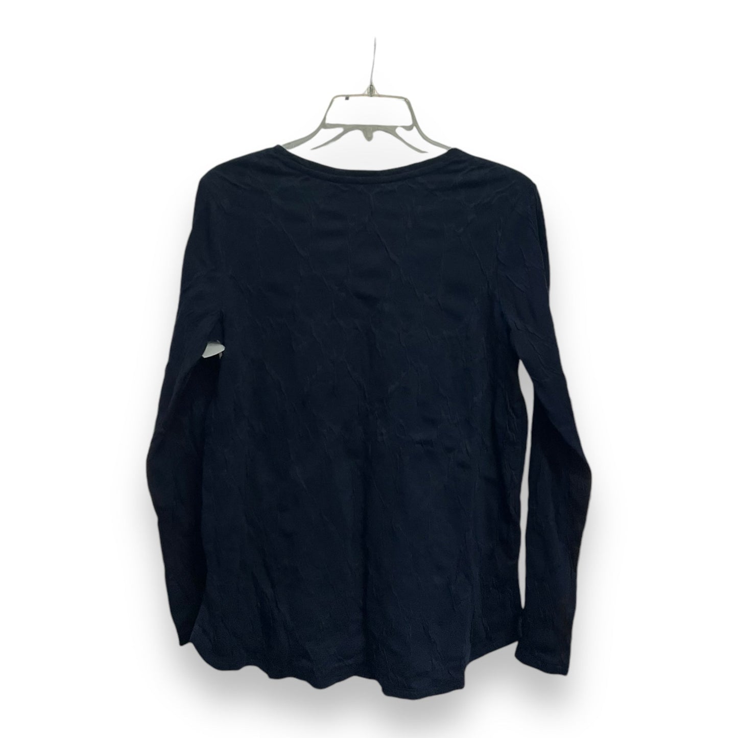 Top Long Sleeve Basic By Simply Vera In Navy, Size: M