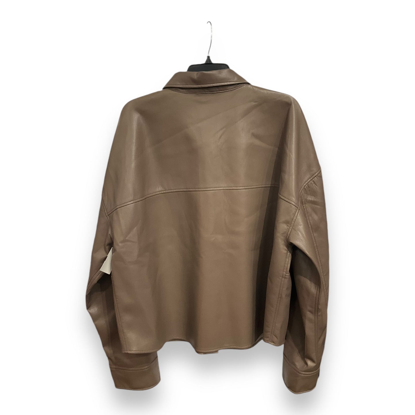 Jacket Moto By Babaton In Taupe, Size: Xxl