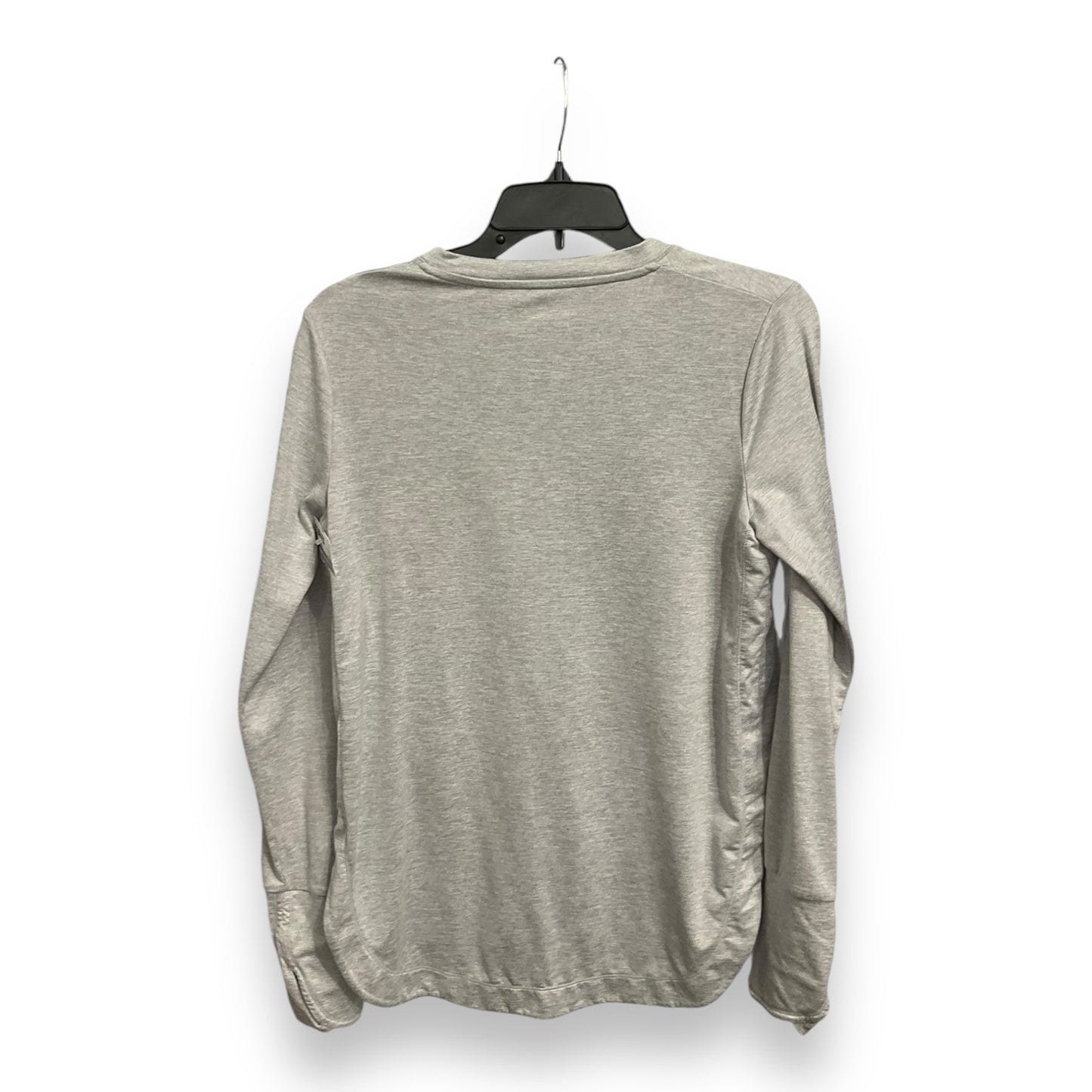 Athletic Top Long Sleeve Crewneck By Athleta In Grey, Size: S