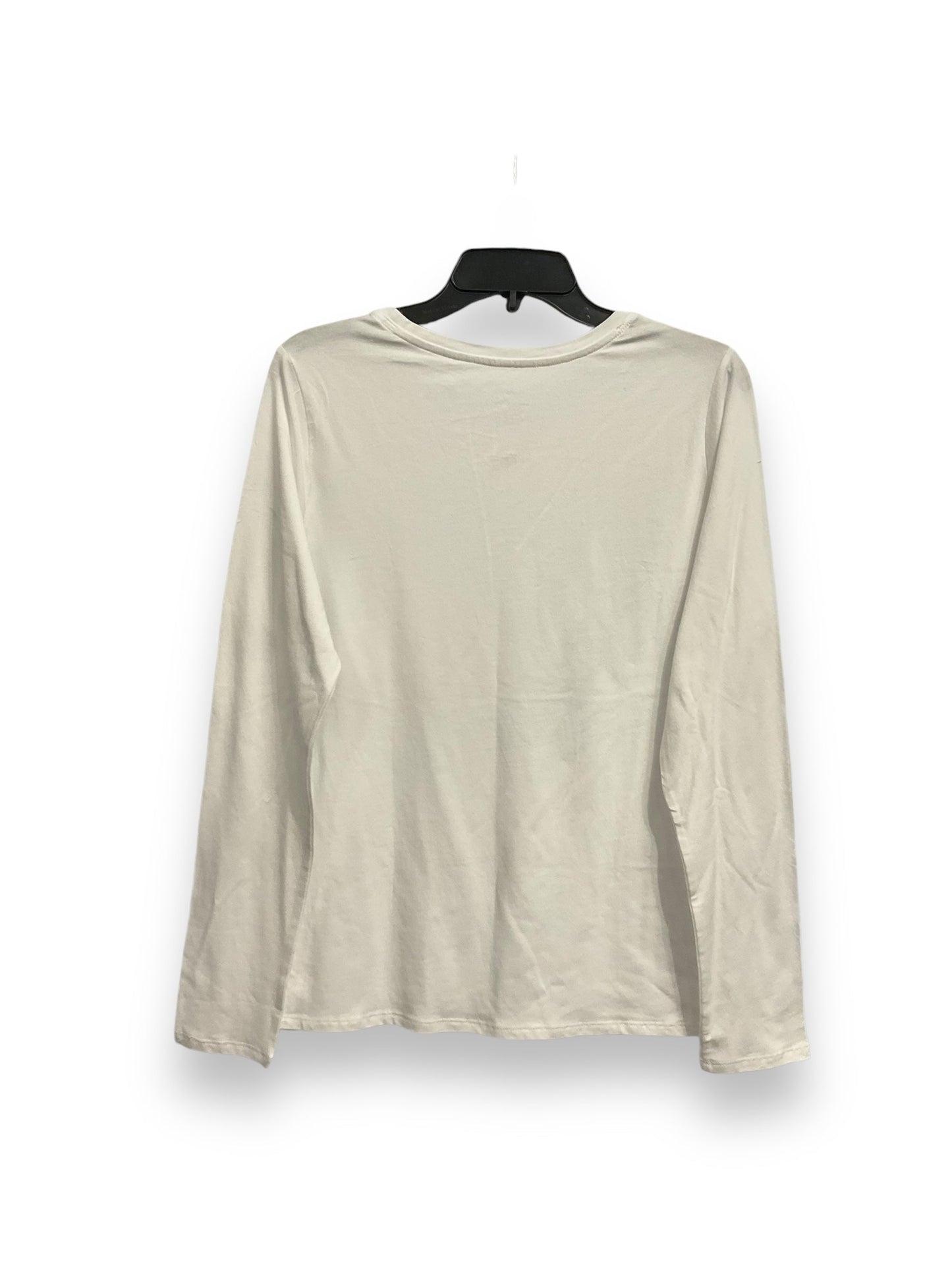 Top Long Sleeve Basic By Banana Republic In Black, Size: L