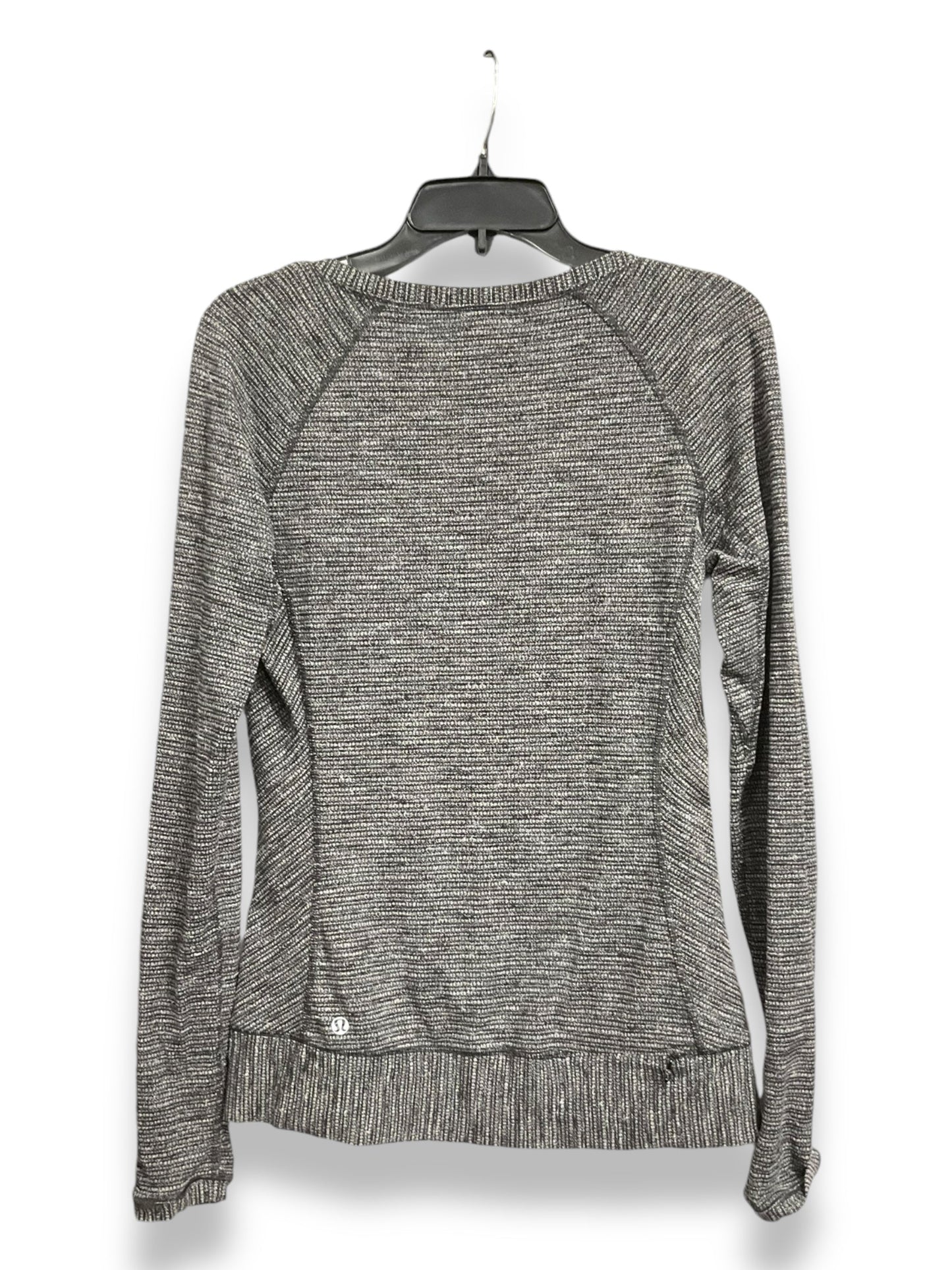 Athletic Top Long Sleeve Crewneck By Lululemon In Grey, Size: 6