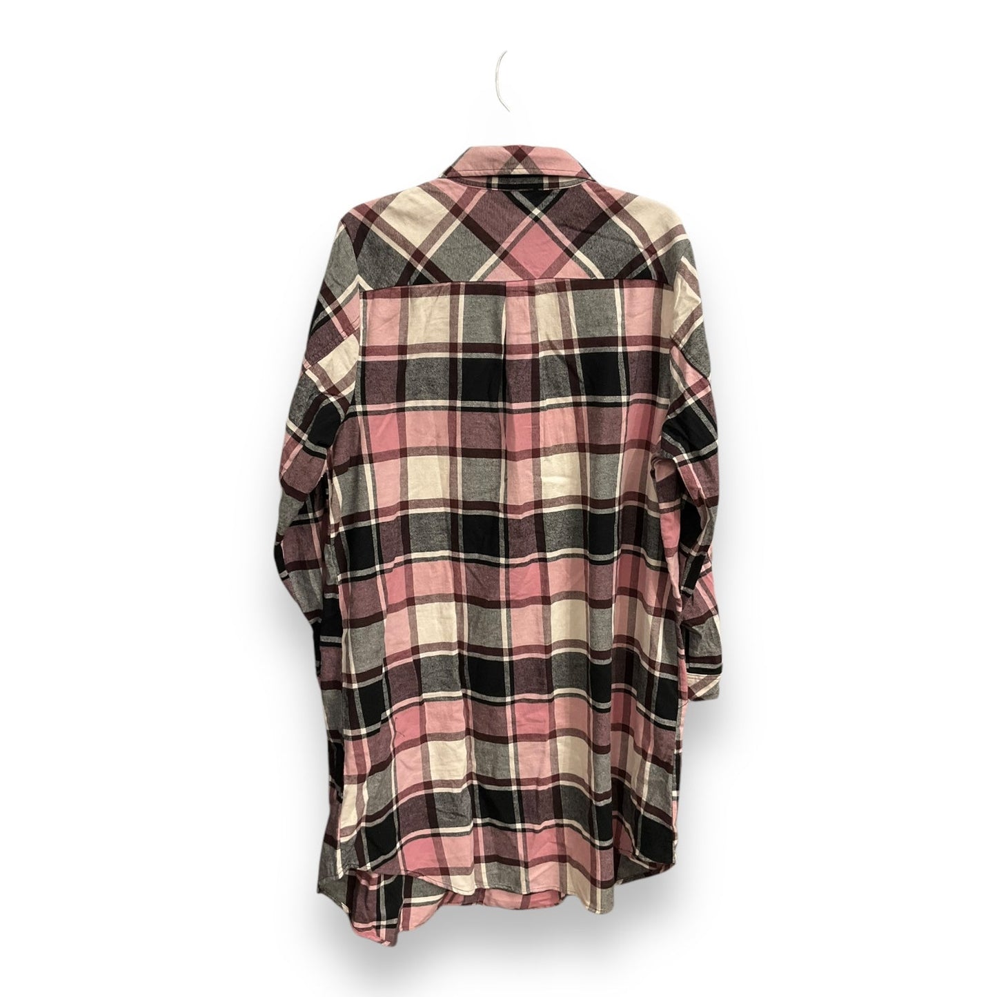 Top Long Sleeve By Torrid In Plaid Pattern, Size: 2x