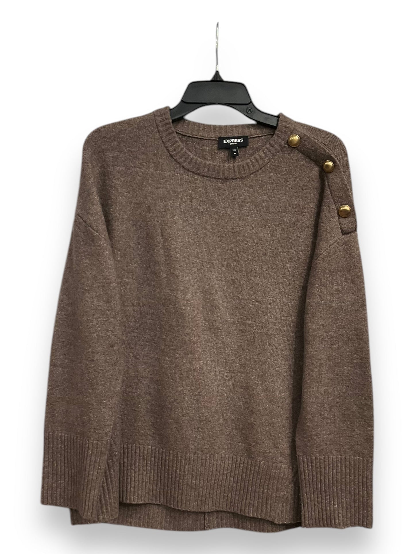 Sweater By Express In Taupe, Size: Xs