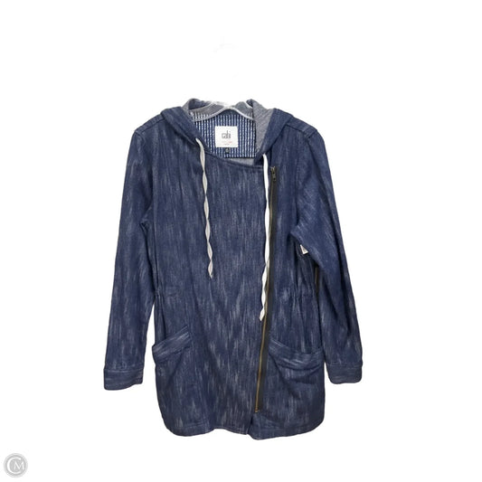 Jacket Shirt By Cabi In Blue, Size: M