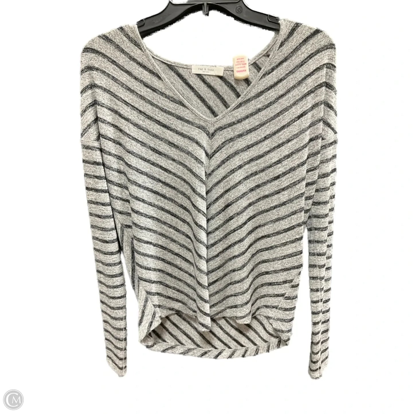 Top Long Sleeve Basic By Rag & Bones Jeans In Striped Pattern, Size: Xs