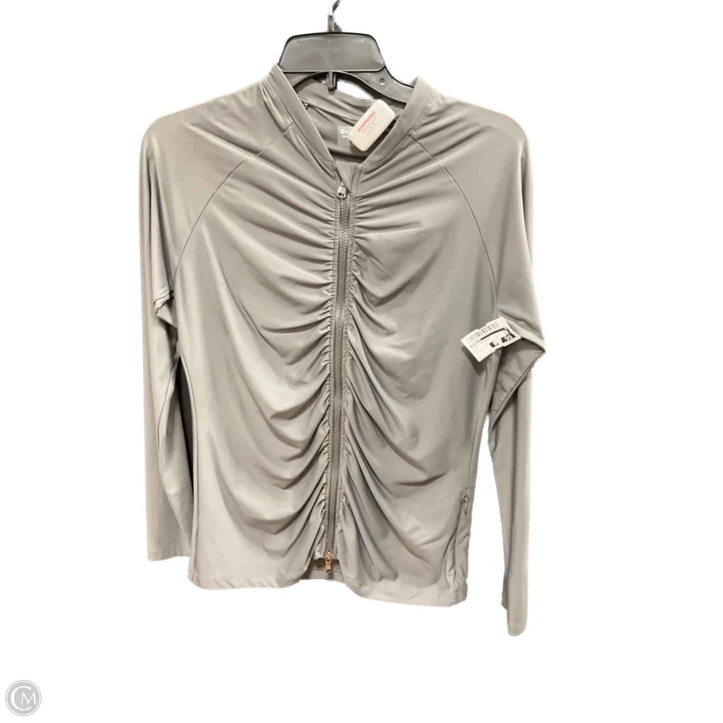 Athletic Jacket By Athleta In Grey, Size: M