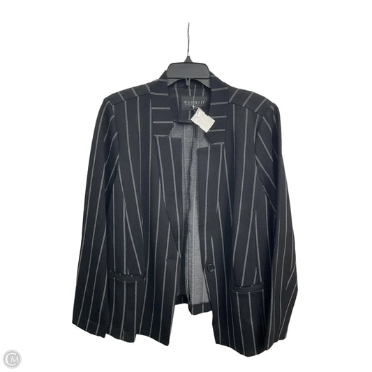 Blazer By Eloquii In Striped Pattern, Size: 2x