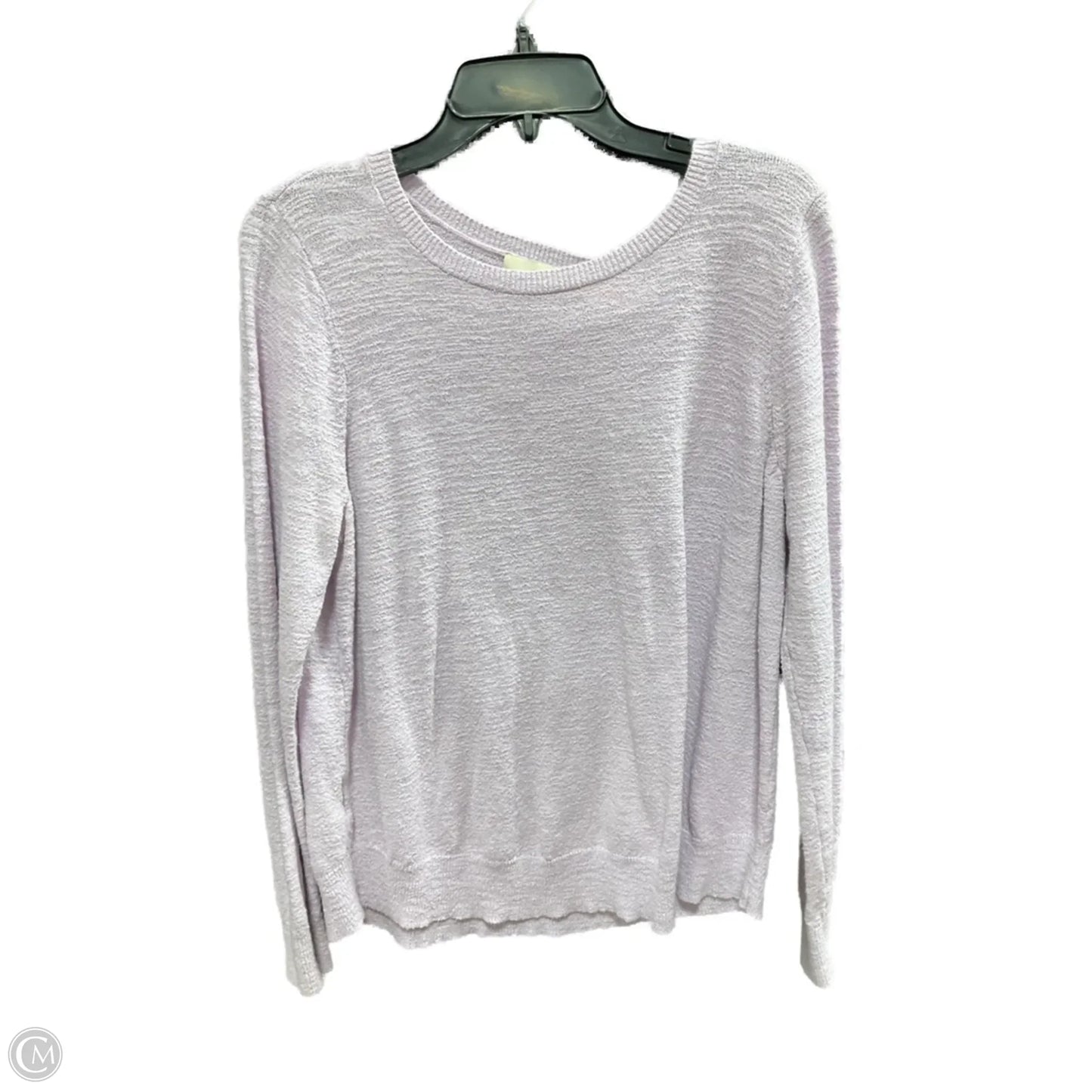 Top Long Sleeve Basic By Loft In Purple, Size: L