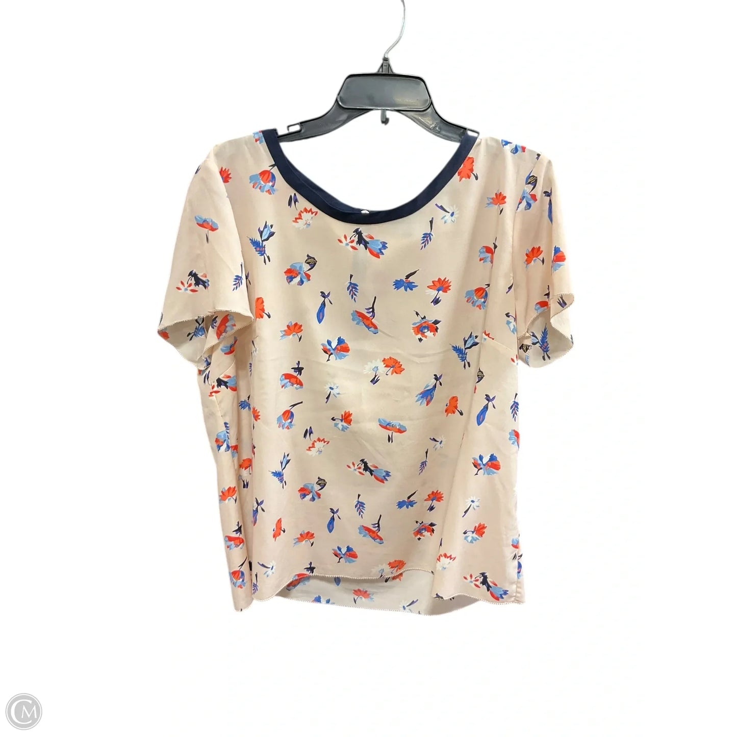 Top Short Sleeve By Talbots In Floral Print, Size: 1x