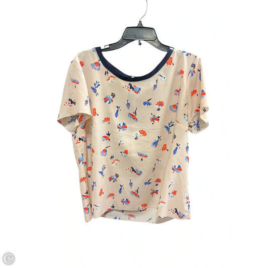 Top Short Sleeve By Talbots In Floral Print, Size: 1x