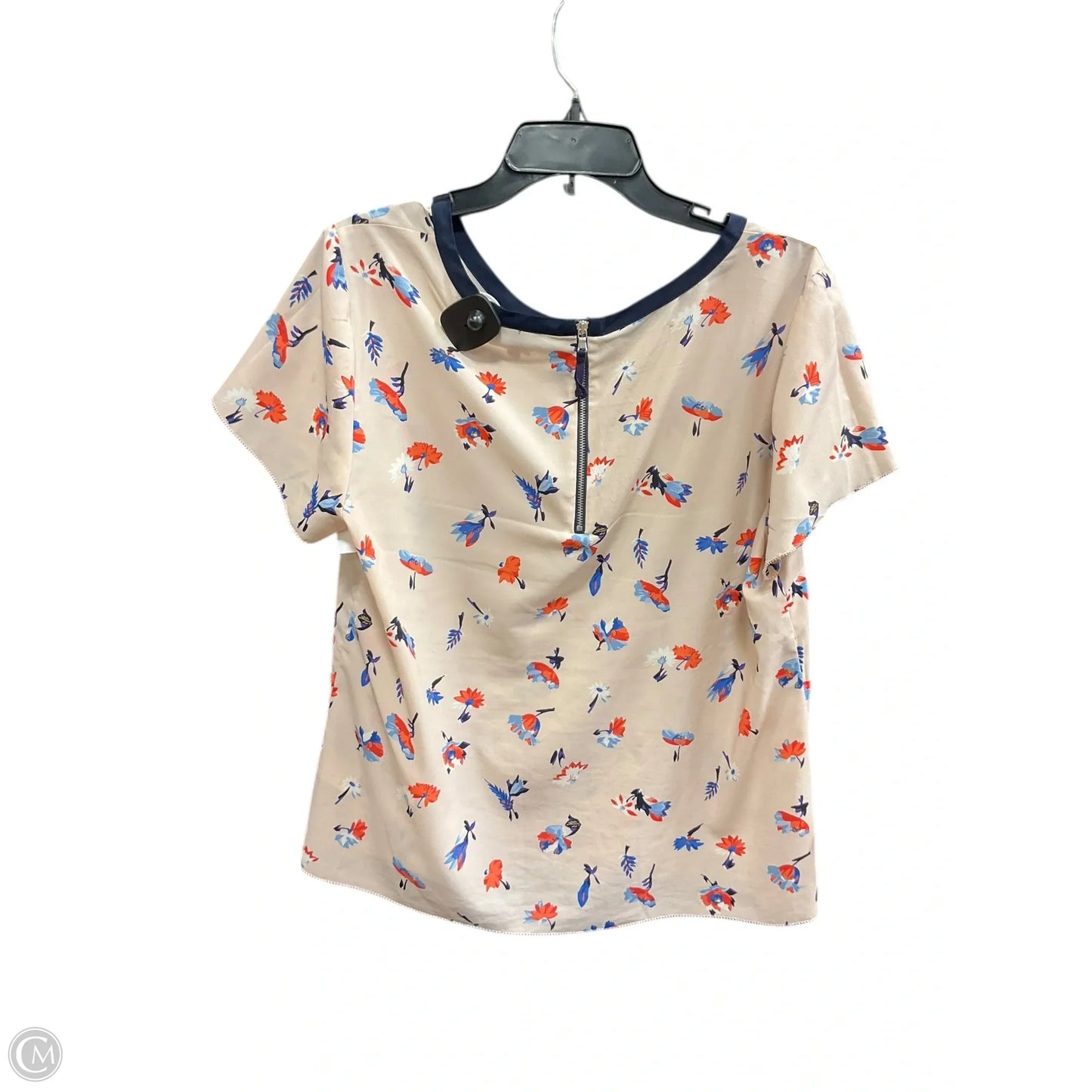 Top Short Sleeve By Talbots In Floral Print, Size: 1x