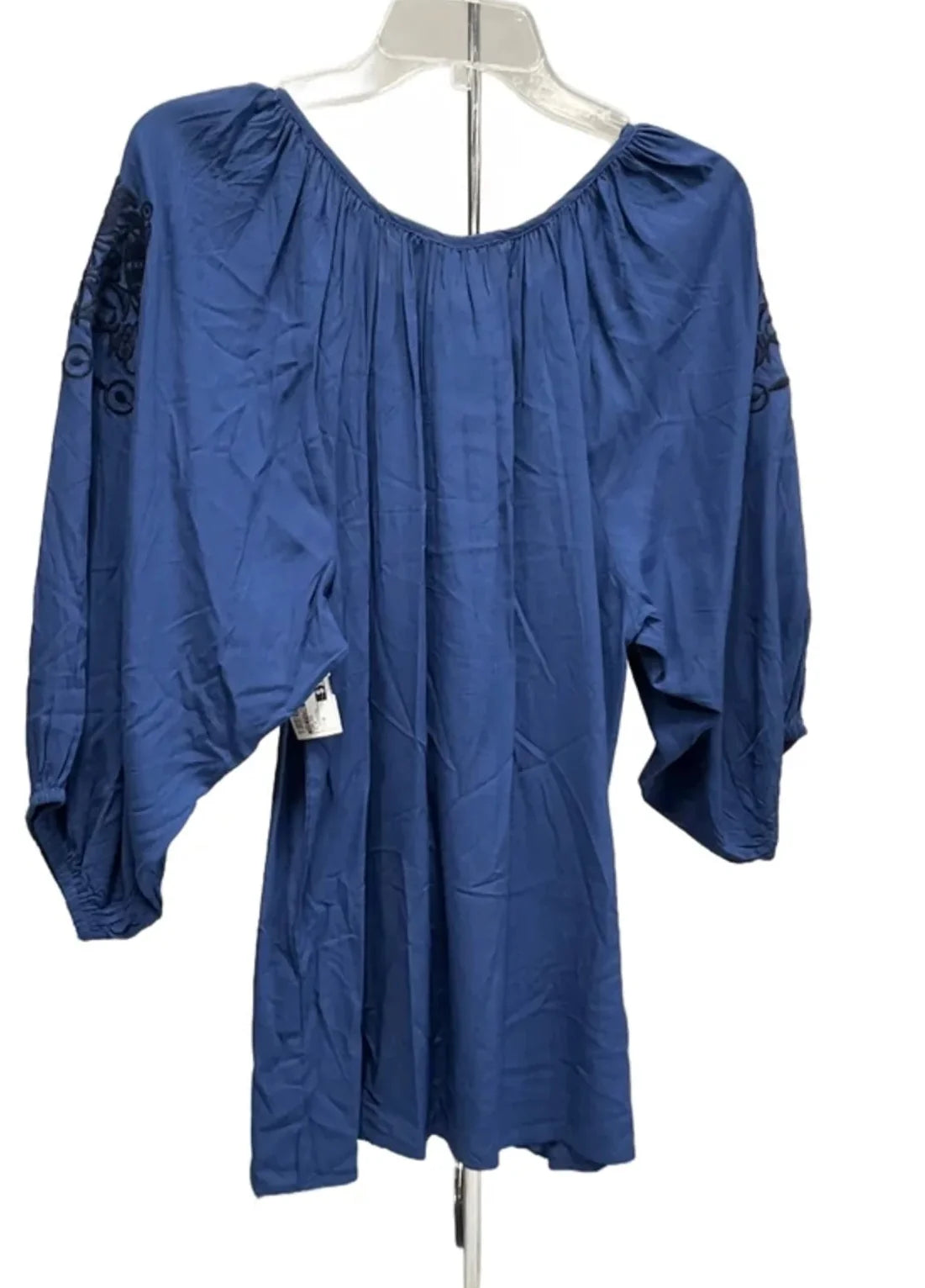 Top Short Sleeve By Solitaire In Blue, Size: M