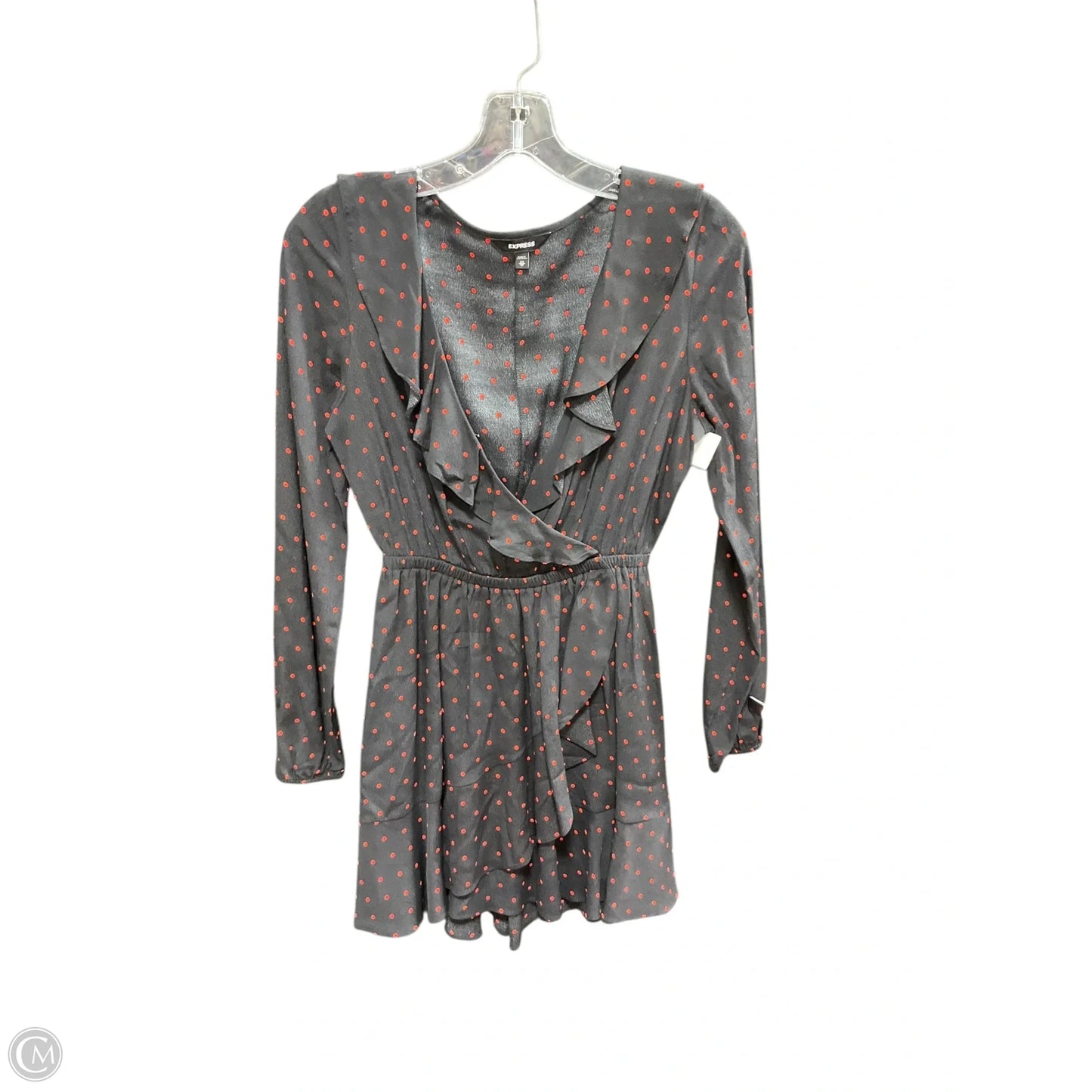 Dress Casual Short By Express In Polkadot Pattern, Size: Xs