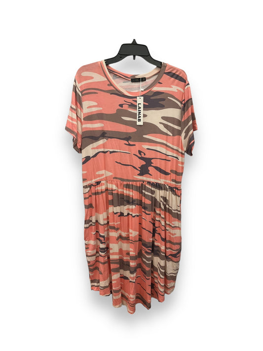 Camouflage Print Dress Casual Midi Clothes Mentor, Size Xxl