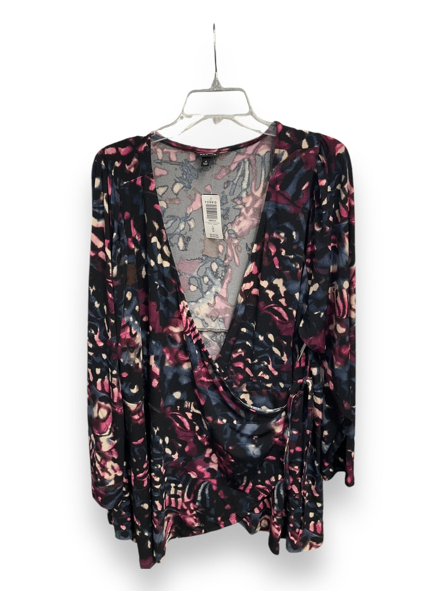 Top Long Sleeve By Torrid In Multi-colored, Size: 4x