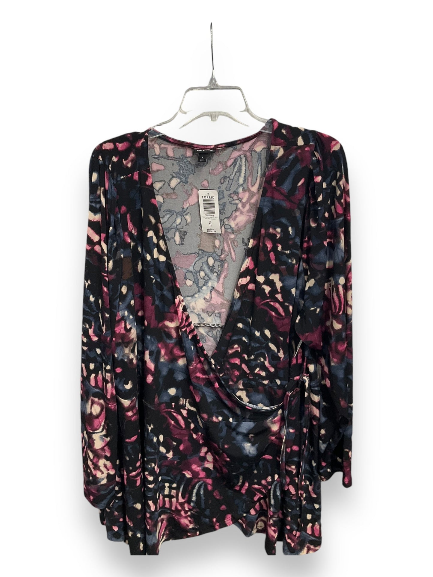 Top Long Sleeve By Torrid In Multi-colored, Size: 4x