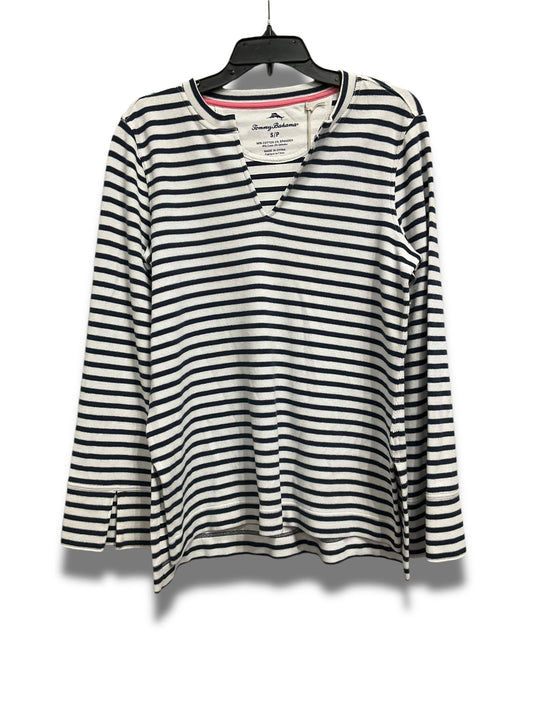 Top Long Sleeve By Tommy Bahama In Striped, Size: S