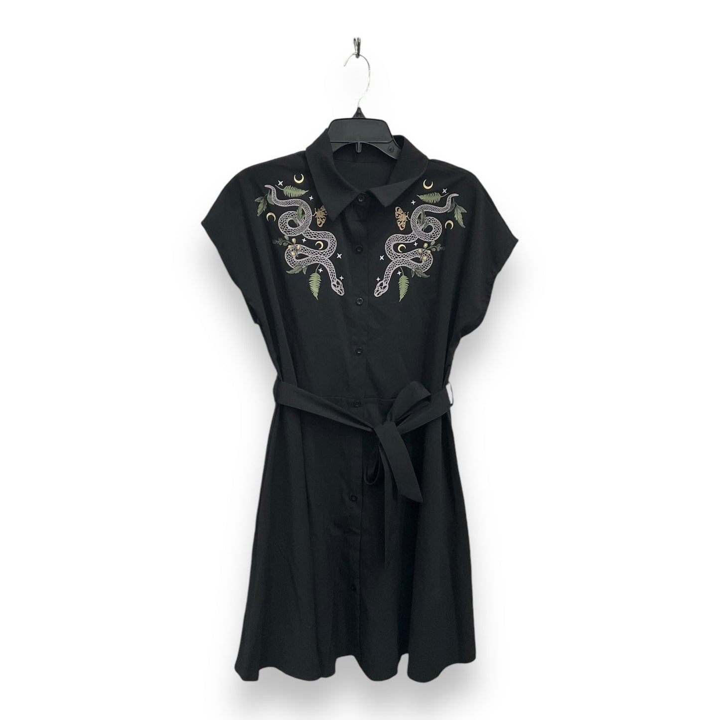 Dress Casual Short By Romwe In Black, Size: L