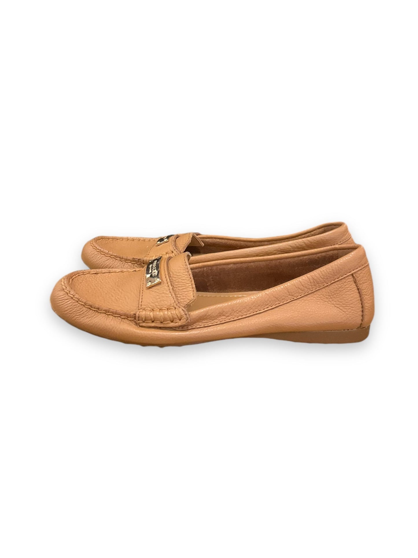 Shoes Flats By Coach In Tan, Size: 7.5