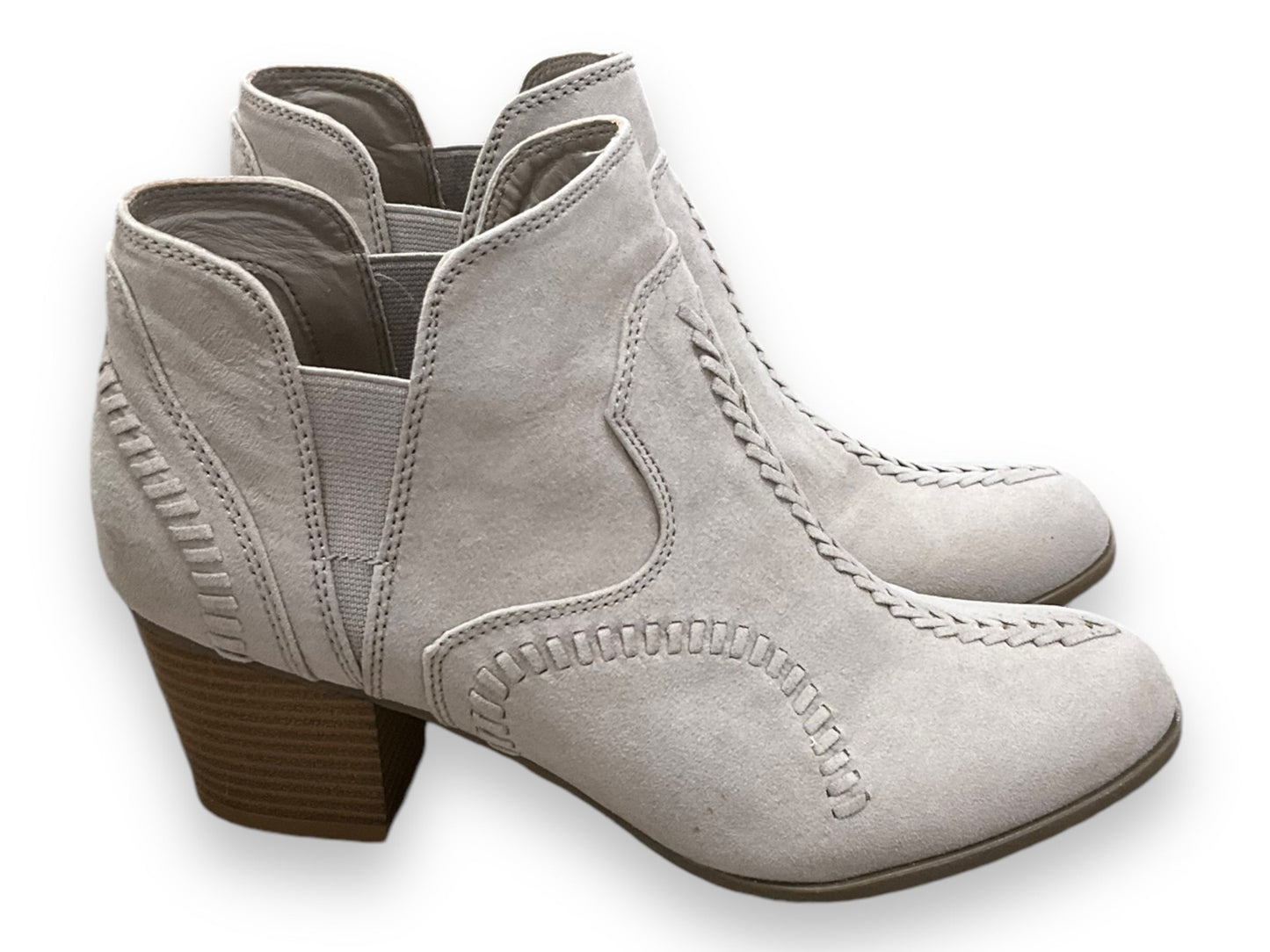 Boots Ankle Heels By Indigo Rd In Taupe, Size: 8.5