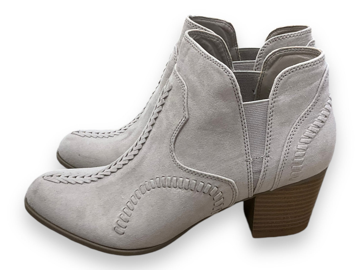 Boots Ankle Heels By Indigo Rd In Taupe, Size: 8.5