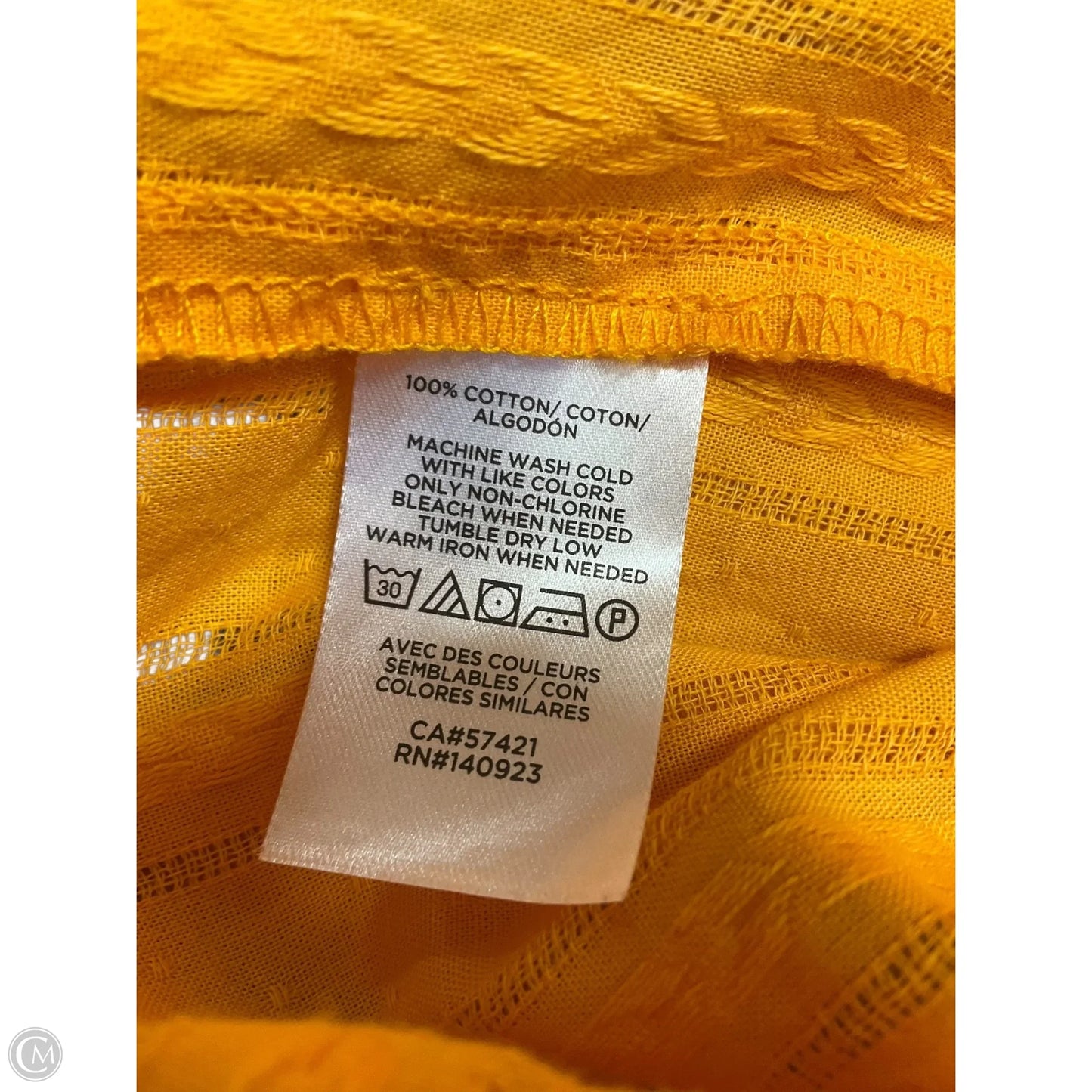 Top Long Sleeve By Loft In Yellow, Size: M