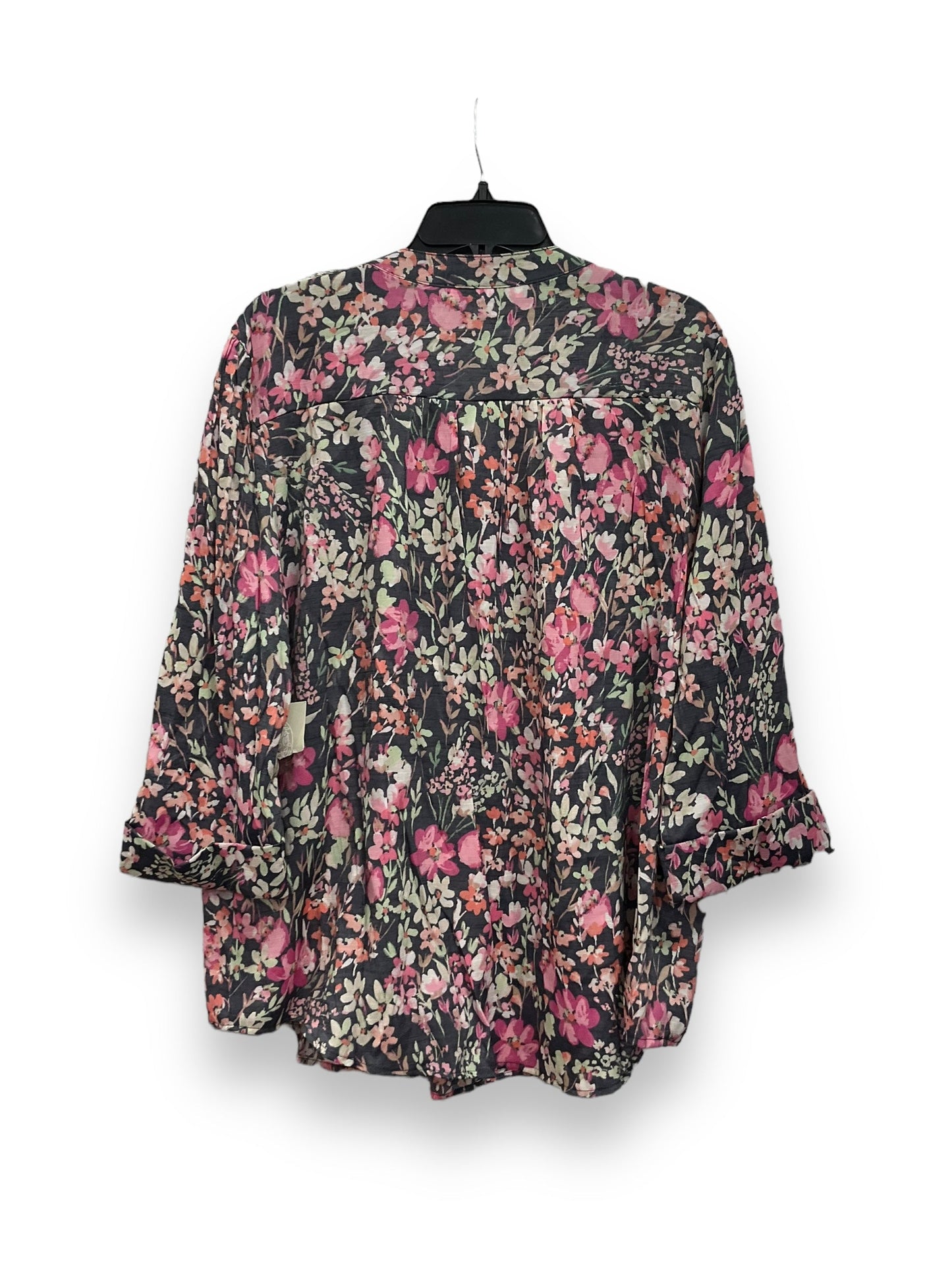 Top Long Sleeve By Clothes Mentor In Floral Print, Size: Xl