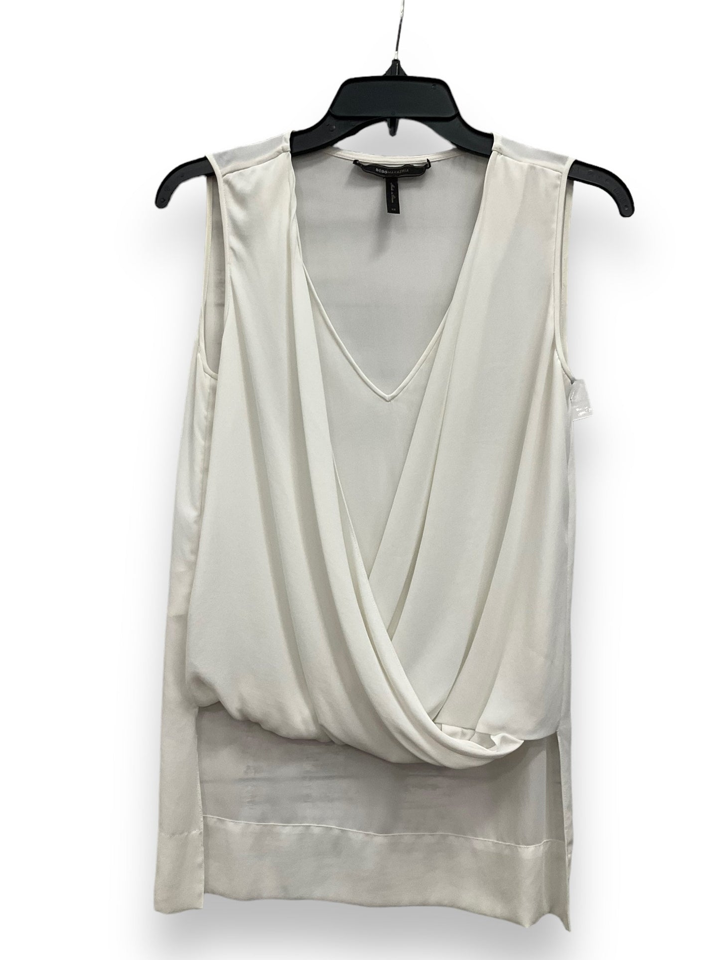 White Blouse Sleeveless Bcbgmaxazria, Size Xs